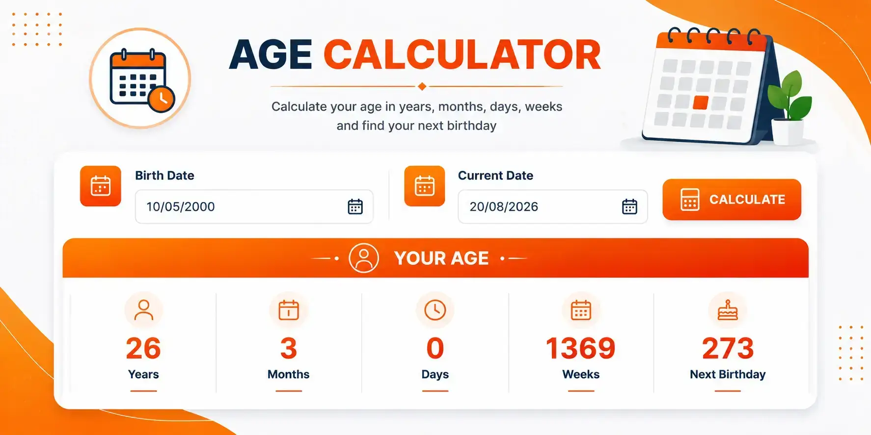 Age Calculator Tool